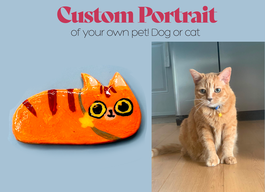 Portrait Customisé de ton chat ou chien - Custom portrait of cat or dog